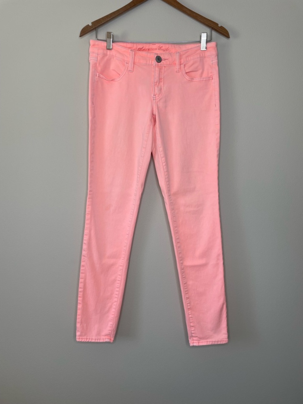 American Eagle Outfitters Coral/Peach Stretch Jeans/Jeggings